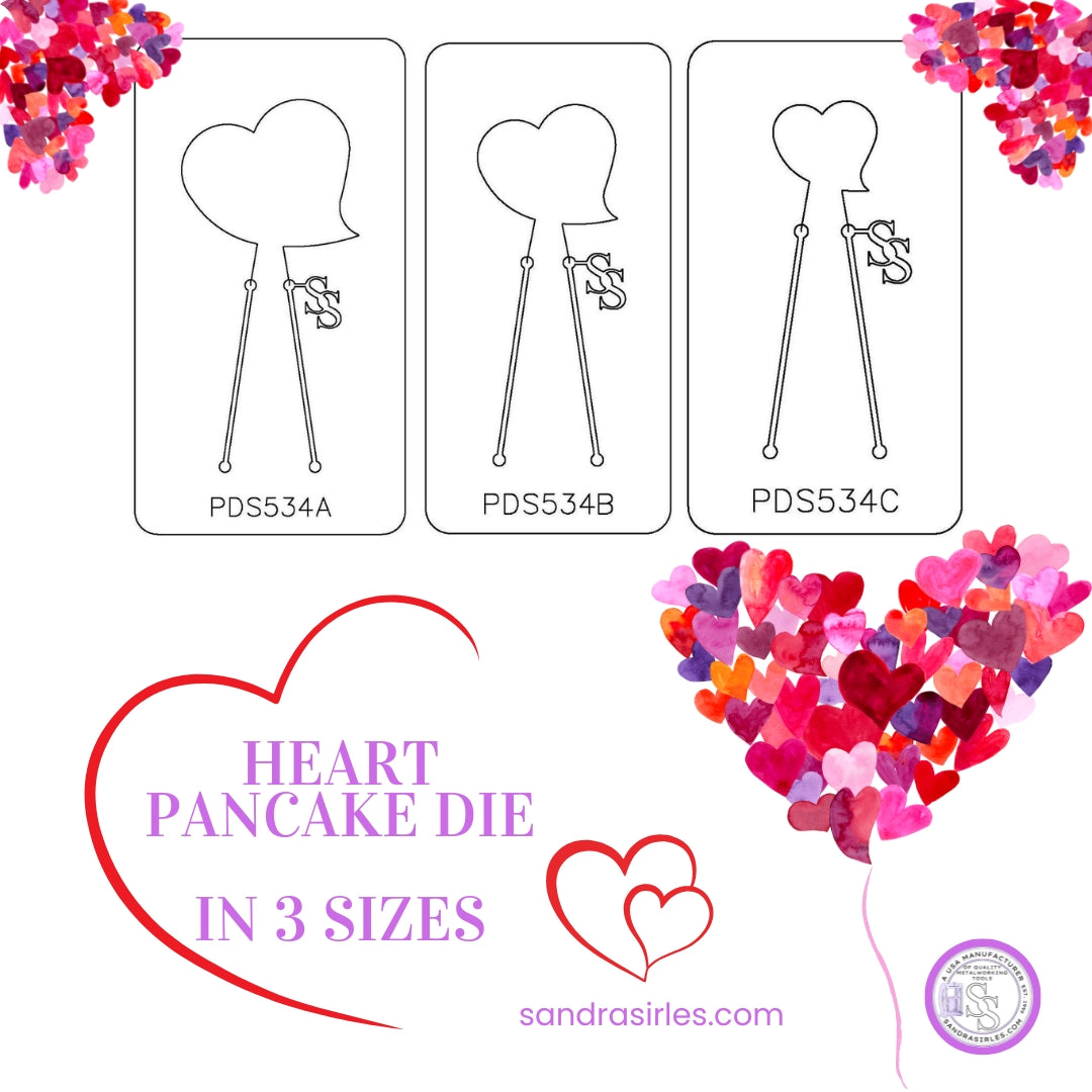 PANCAKE DIE PDS534 SHAPE 34 HEART